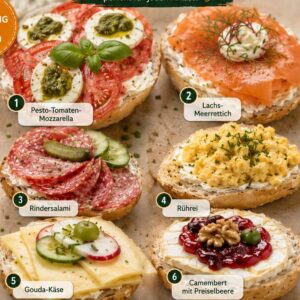 24 Halbe Brötchen - individuell